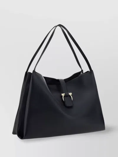 Ferragamo Buckle Strap Soft Structure Shoulder Bag