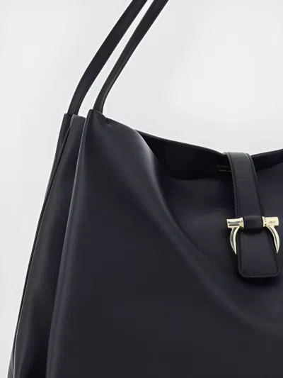 Ferragamo Buckle Strap Soft Structure Shoulder Bag