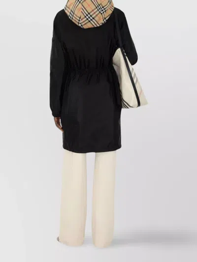 Burberry Drawstring Waist High Collar Parka