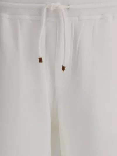 Brunello Cucinelli Cotton Blend Shorts With Elasticized Waistband