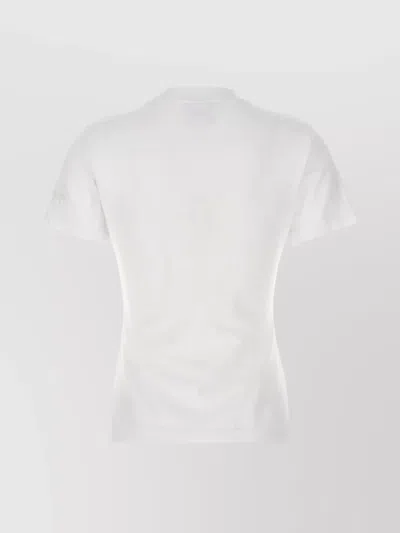 Vetements Love Crew Neck Embroidered Graphic Print T-shirt In White