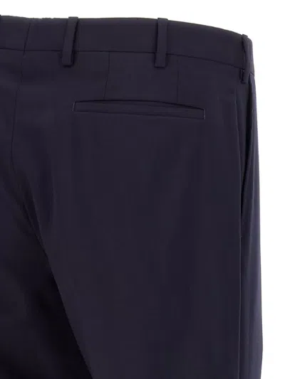 Pal Zileri Wool Trousers With Back Pockets And Belt Loops