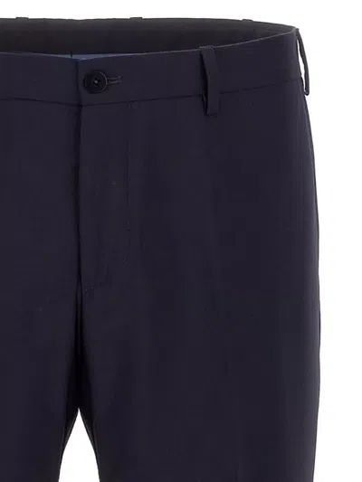 Pal Zileri Wool Trousers With Back Pockets And Belt Loops