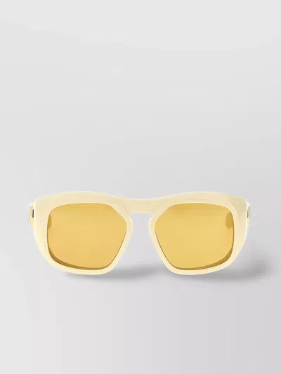 Valentino Acetate Square Frame Sunglasses In Yellow