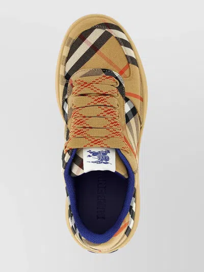 Burberry Women Embroidered Canvas Terrance Sneakers