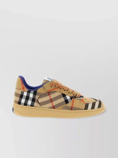 Burberry Women Embroidered Canvas Terrance Sneakers