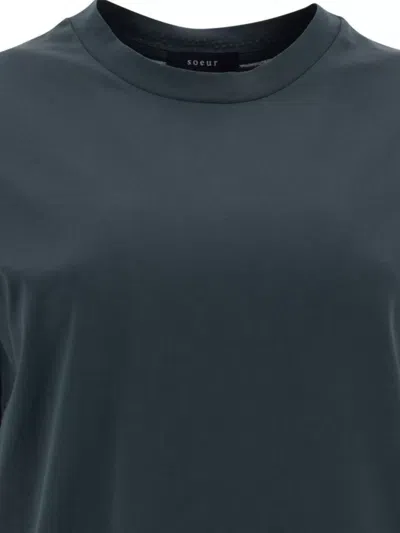 Soeur Crew Neck Plain Design Short Sleeves