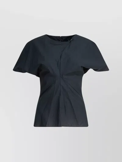 Soeur Short Sleeve Asymmetric Dart Detailing Top