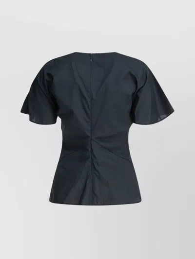 Soeur Short Sleeve Asymmetric Dart Detailing Top