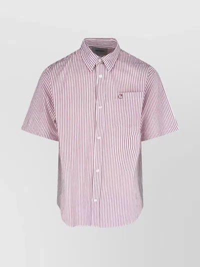 Carhartt Shirt Striped Pattern Collar Button-down