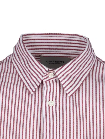 Carhartt Shirt Striped Pattern Collar Button-down