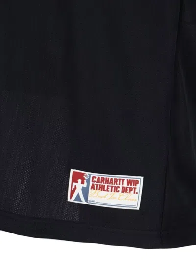 Carhartt Sleeveless Mesh Top Contrast Trim In Black