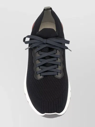 Brunello Cucinelli Sneakers With Mesh Panels In Black
