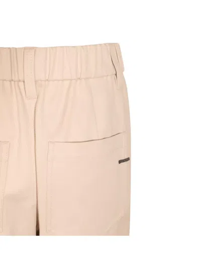 Brunello Cucinelli Relaxed Fit Trousers Elastic Waistband In Pink