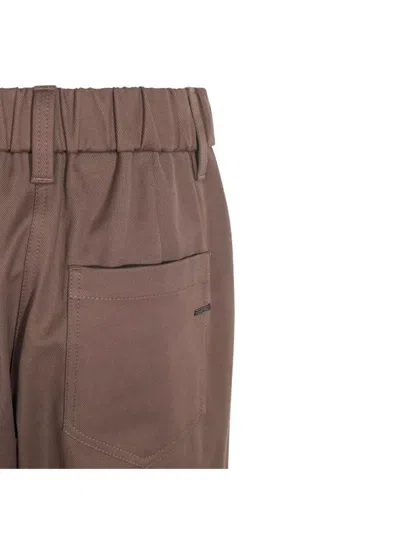 Brunello Cucinelli Relaxed Fit Trousers Elastic Waistband