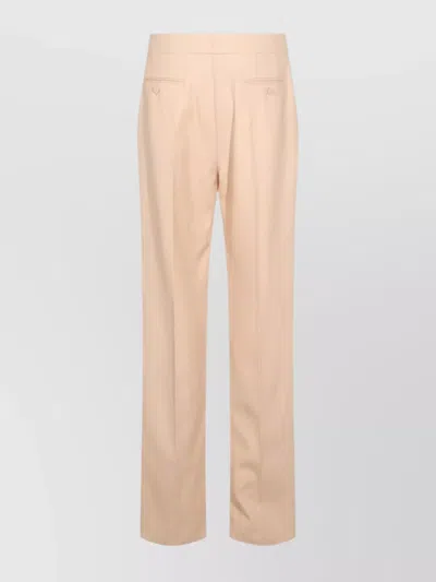 Valentino Tailored Trousers With Belt Loops And Cuffed Hem
