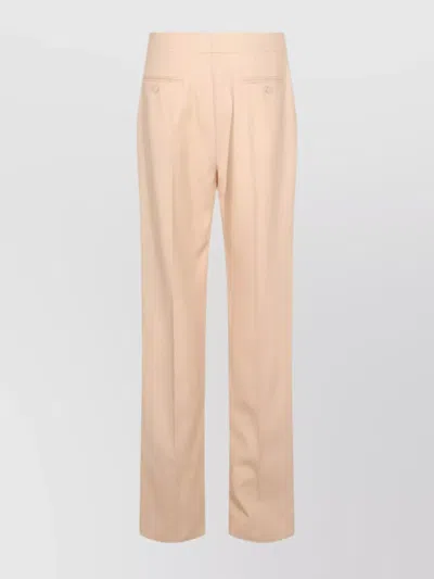 Valentino Tailored Trousers With Belt Loops And Cuffed Hem