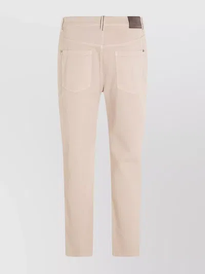 Brunello Cucinelli Straight Trousers With Front And Back Pockets