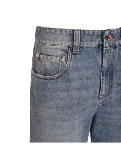 Brunello Cucinelli Straight Leg Trousers With Belt Loops