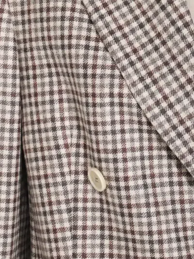 Brunello Cucinelli Tailored Checked Double-breasted Jacket