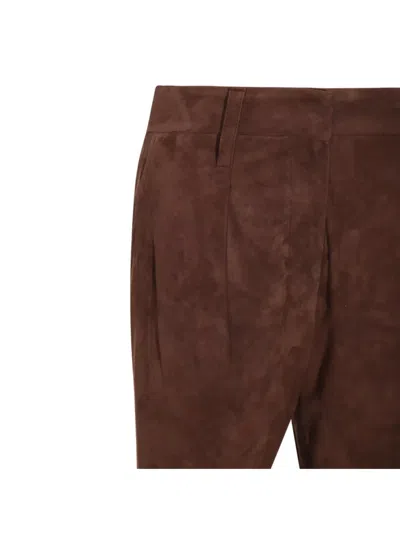 Brunello Cucinelli Trousers Front Pleats Belt Loops