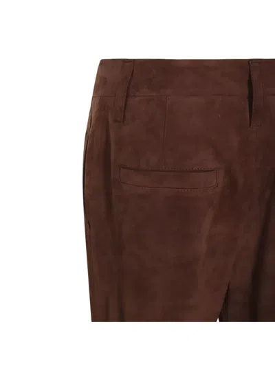 Brunello Cucinelli Trousers Front Pleats Belt Loops