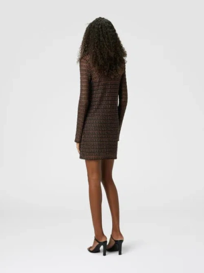 Missoni Lace Motif Viscose Crewneck Mini-dress