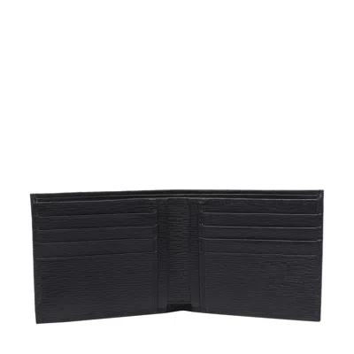 Ferragamo Men Revival Gancini Wallet In Black
