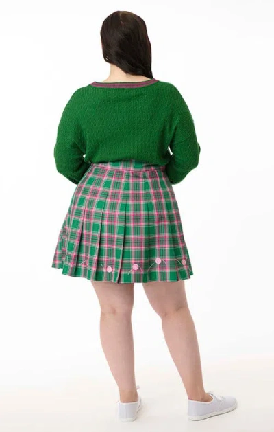 Smak Parlour Plus Size Pleated Mini Skirt
