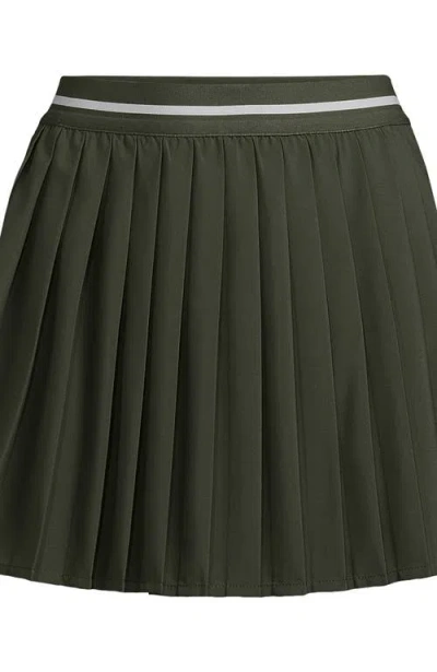 LANDS' END LANDS' END ACTIVE WOVEN PLEATED SKORT 