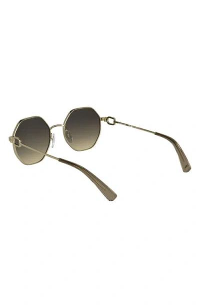 Longchamp Le Foulonné 52mm Gradient Round Sunglasses