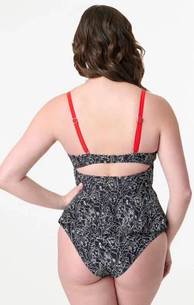 Unique Vintage High Leg Daphne Swim Bottoms
