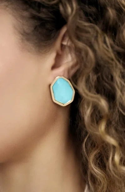 Ettika Seastone Stud Earrings
