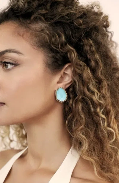 Ettika Seastone Stud Earrings