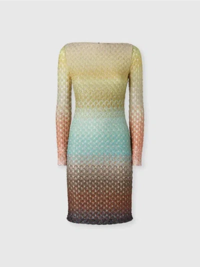 Missoni Metallic Ombre Knit Mini Dress