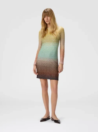 Missoni Metallic Ombre Knit Mini Dress