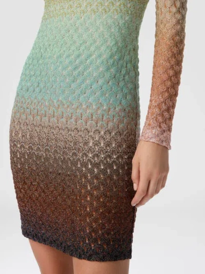 Missoni Metallic Ombre Knit Mini Dress