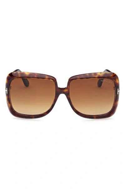 Tom Ford Lorelai 59mm Square Sunglasses