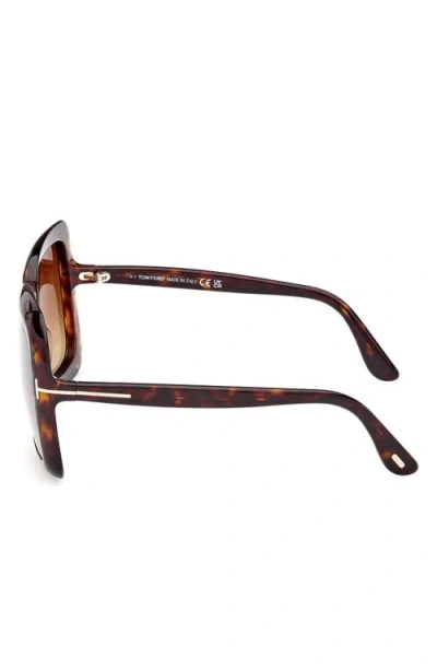 Tom Ford Lorelai 59mm Square Sunglasses