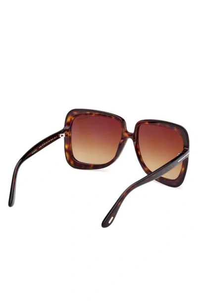 Tom Ford Lorelai 59mm Square Sunglasses