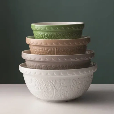 Mason Cash In The Forest Owl Size 18 Mixing Bowl, Stone, 2.85 Quart