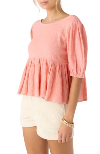 O'neill Janette Open Back Cotton Gauze Top