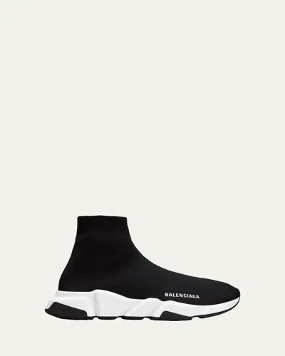 Balenciaga Speed Lt Logo-print Stretch-knit High-top Sneakers