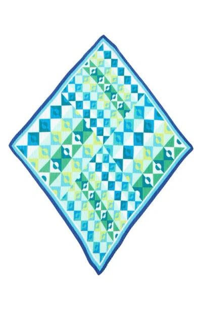 Echo Mosaic Geo Pleated Diamond Scarf