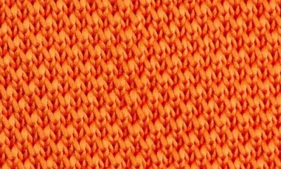 Clifton Wilson Orange Knit Silk Tie
