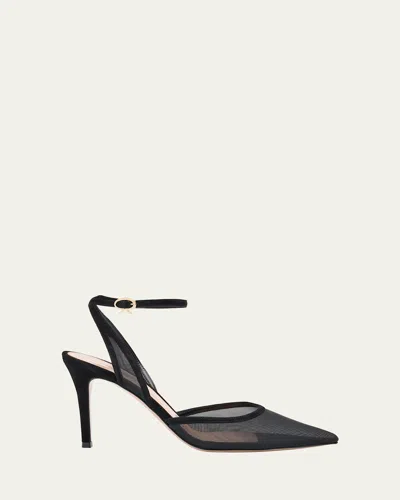 Gianvito Rossi Mesh Pumps 80