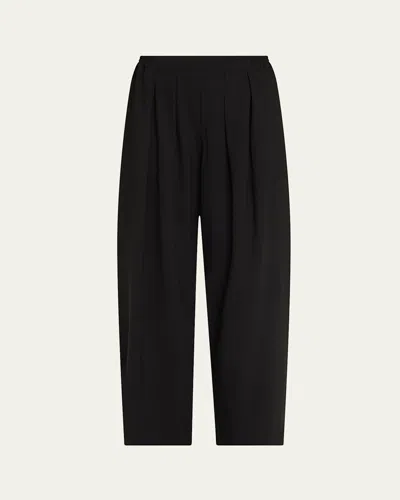 Eskandar Elasticated Waist Linen-voile Trousers