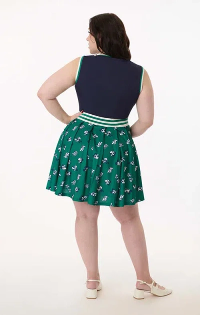 Unique Vintage Plus Size Pleated Tennis Dress