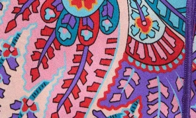 Clifton Wilson Lavender Paisley Silk Pocket Square In Purple