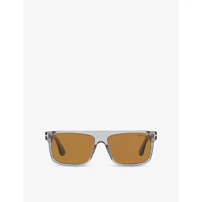 Tom Ford Womens Tf0999 Square-frame Acetate Sunglasses Grey